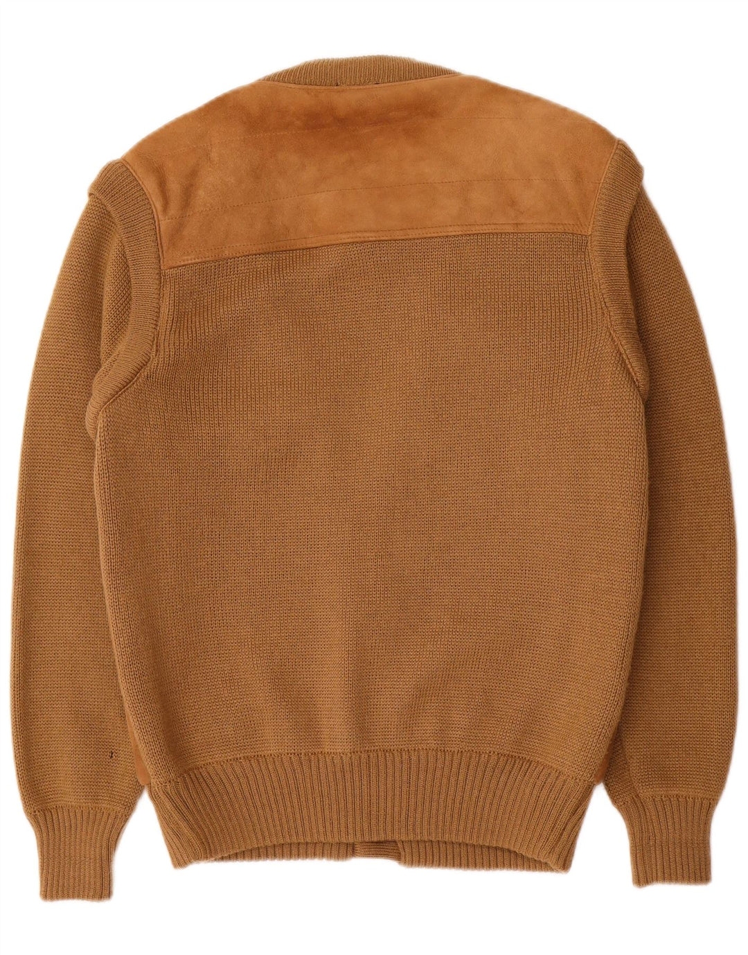 C&A Pull Cardigan en Daim pour Homme EU 52/54 Grand Cuir Marron