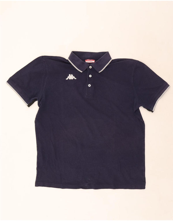 Kappa Polo Homme XL Bleu Marine Rayé