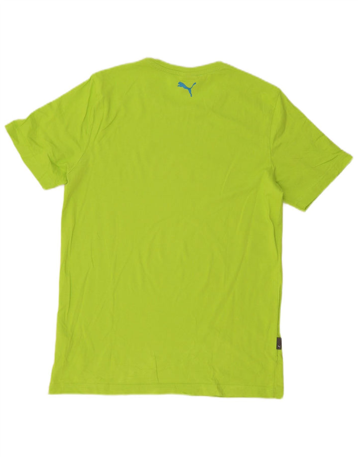 Puma T-Shirt Graphic Homme Vert Moyen Coton