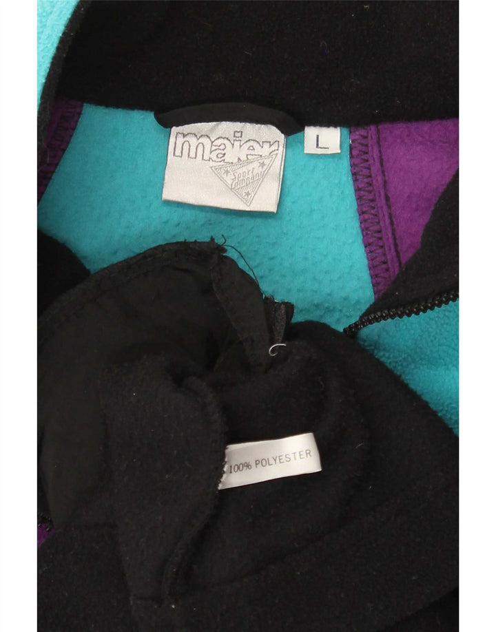 Maier Veste polaire pour homme UK 40 Large Multicolore Colourblock Polyester