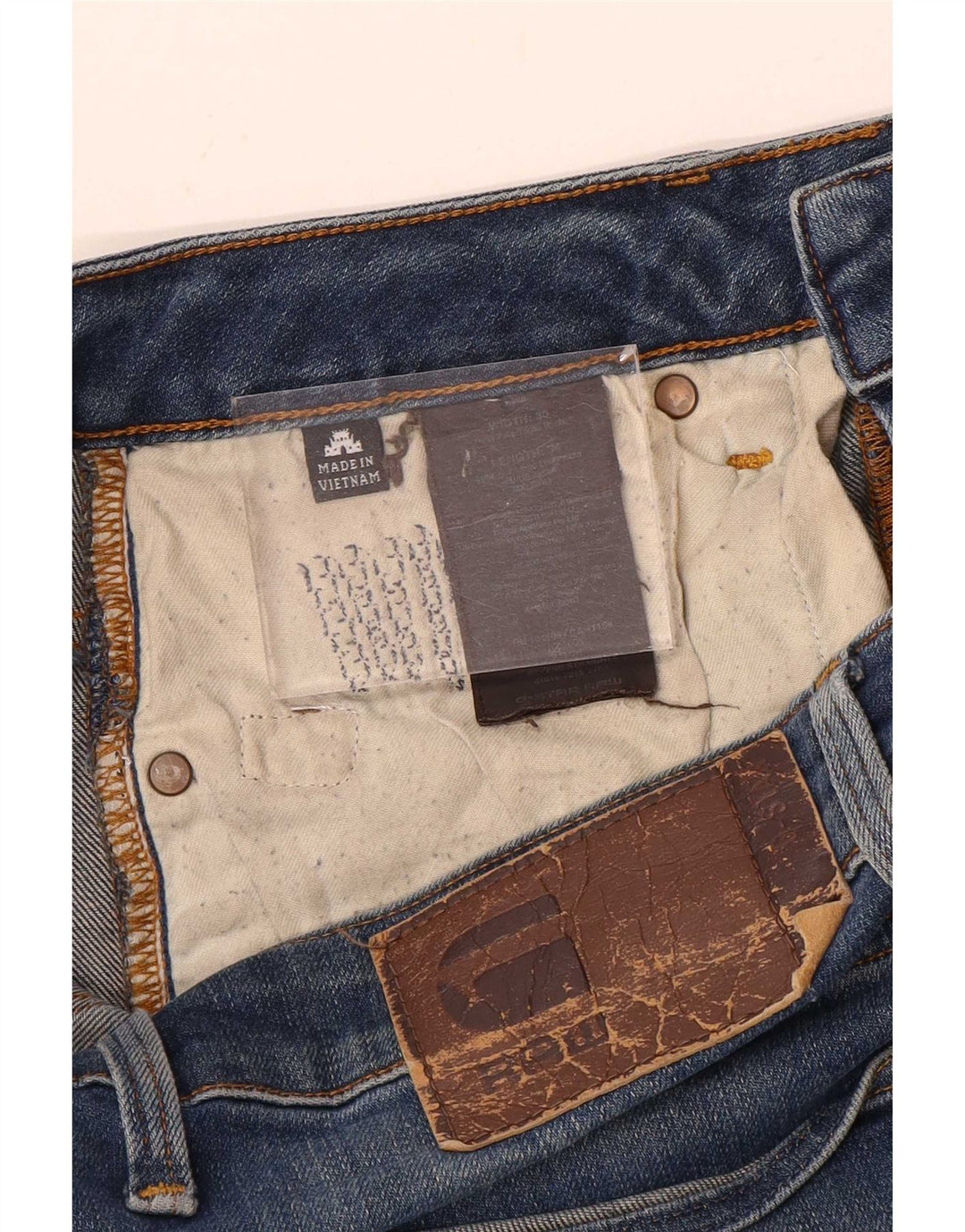 G-Star Jean droit vieilli W30 L34 en coton bleu pour homme