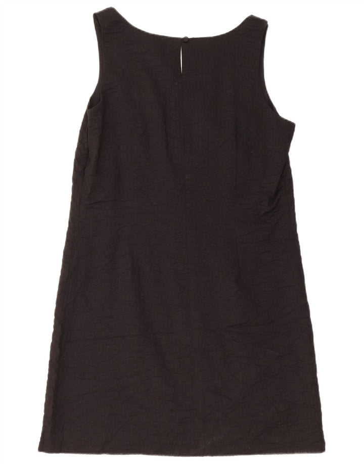 J. Crew Robe trapèze sans manches pour femme US 6 en coton noir moyen