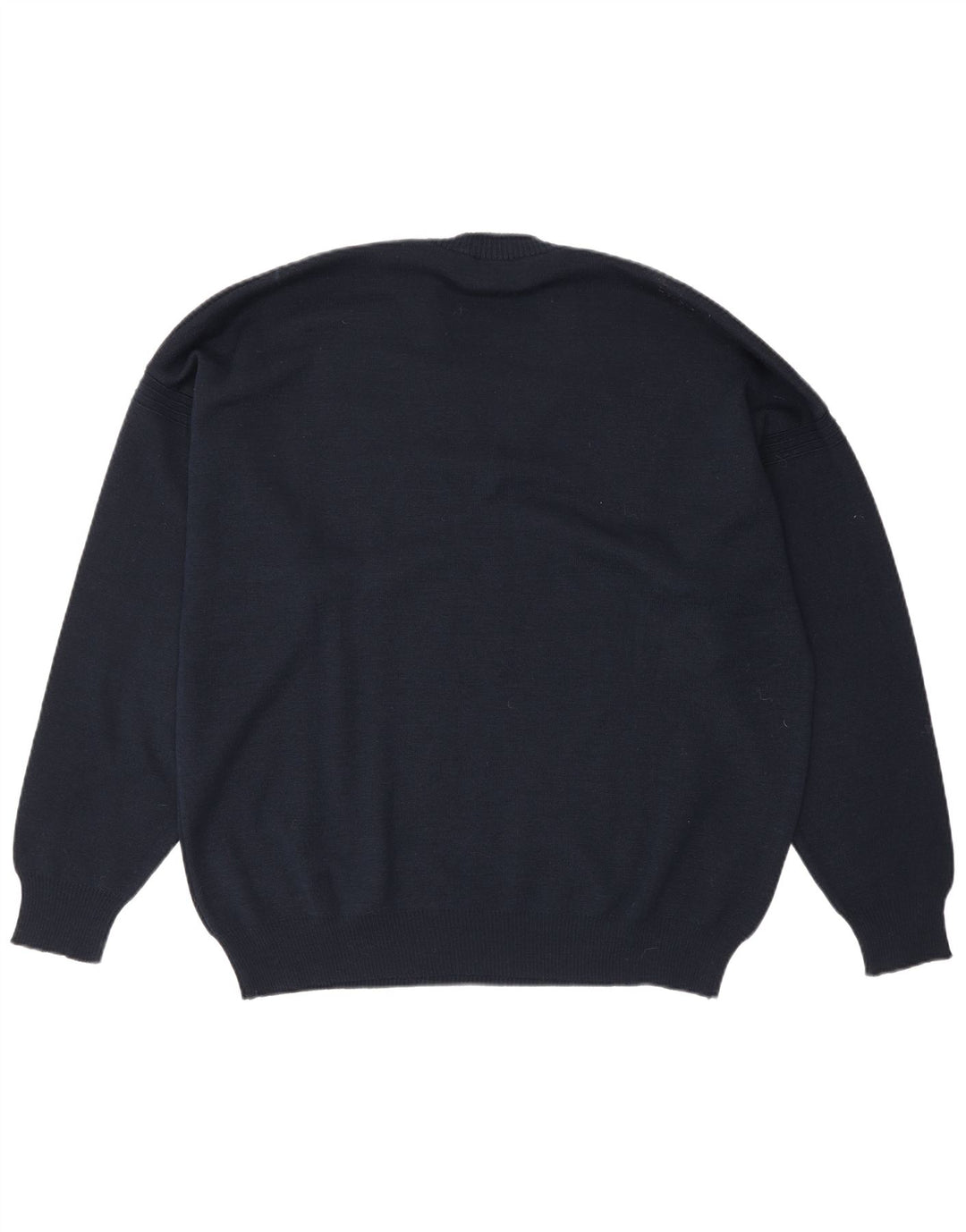 Il Granchio Pull Col V Homme XL Bleu Marine Laine