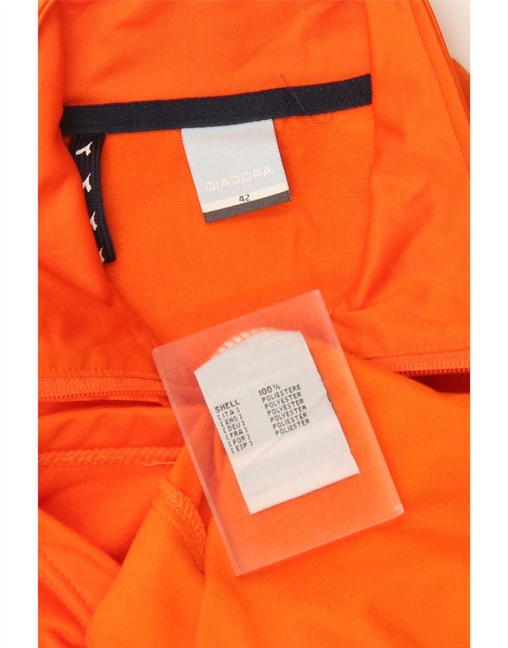 Diadora Veste de survêtement graphique pour femme IT 42 Orange moyen Polyester