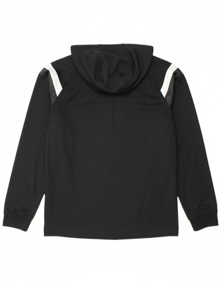 ADIDAS Mens Graphic Hoodie Jumper Small Black Polyester