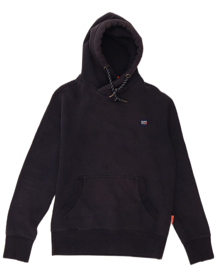 Superdry Pull à capuche en coton bleu marine moyen pour homme