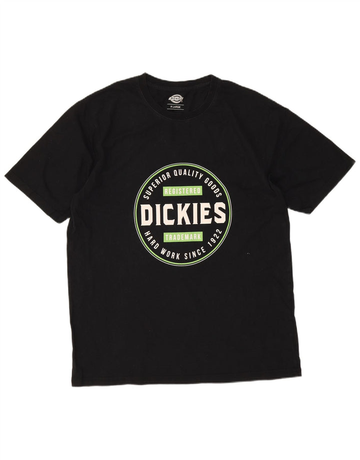 Dickies T-Shirt Graphique Homme Top XL Noir Coton