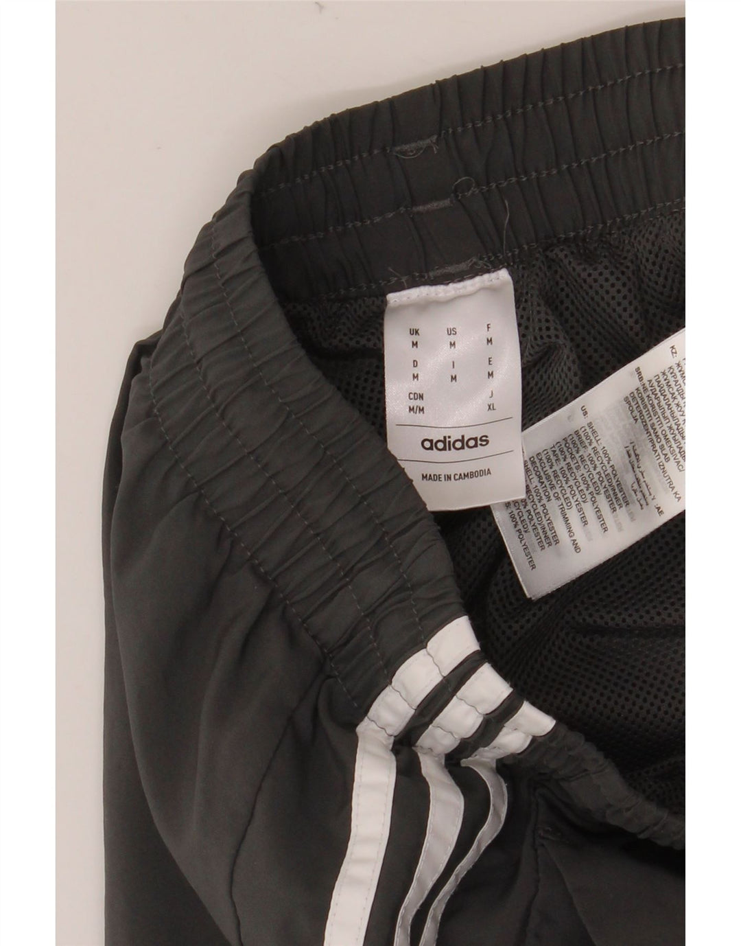 ADIDAS Short de Sport Homme Gris Moyen Polyester