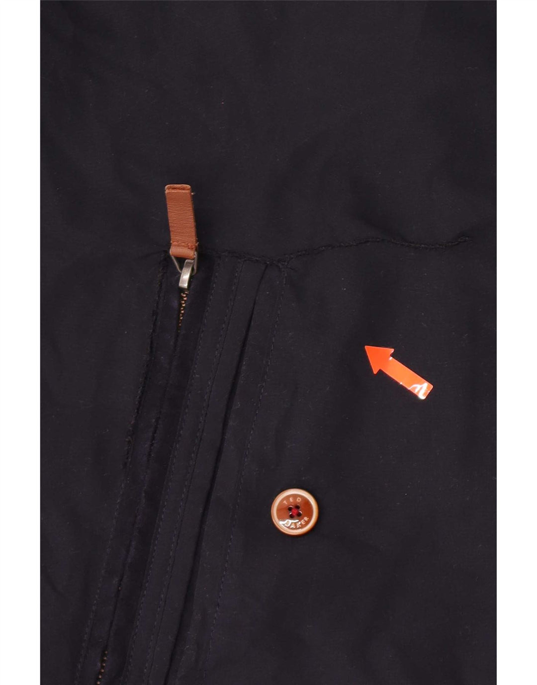 Ted Baker Veste Bomber Homme Taille 3 Moyen Bleu Marine Polyester