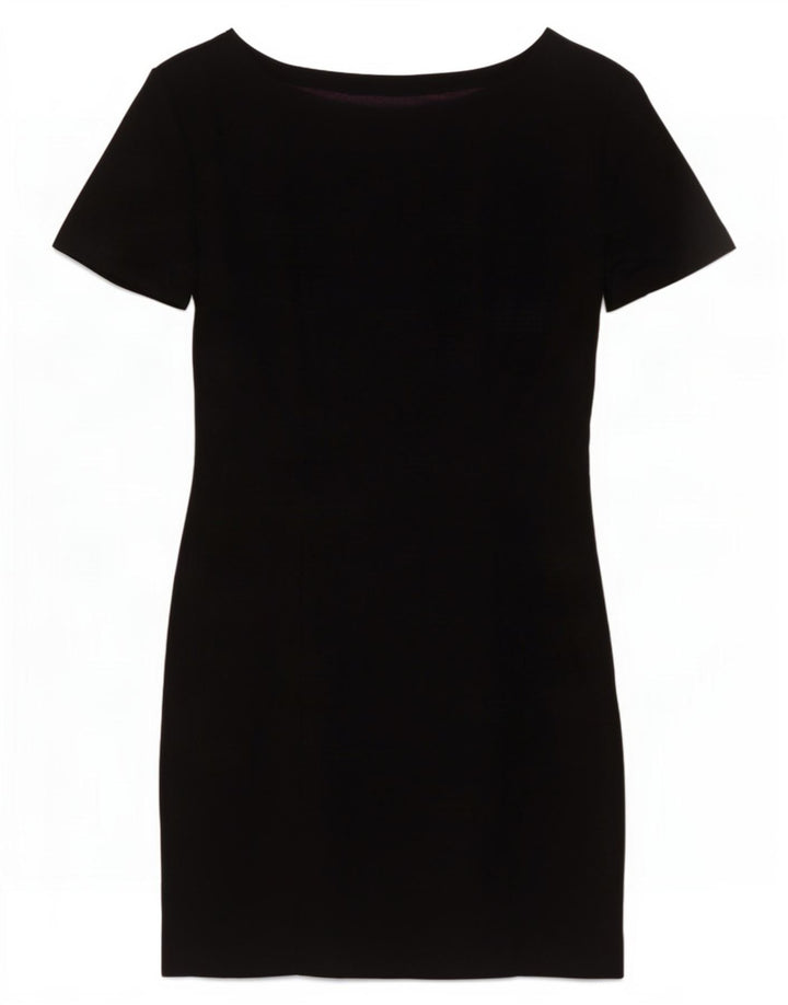 Stefanel Femme Robe Fourreau IT 42 Laine Vierge Noir Moyen