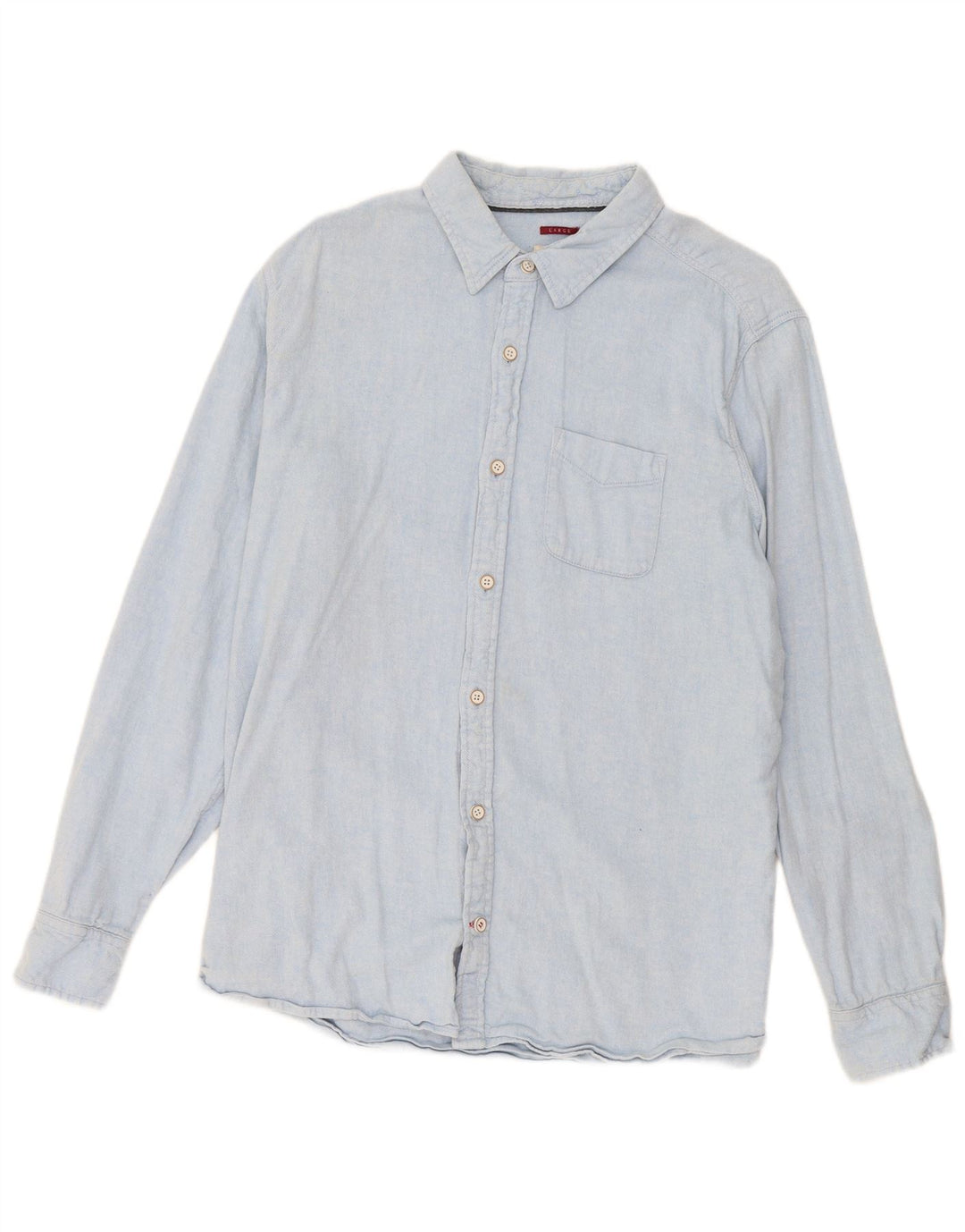 Fat Face Chemise en flanelle pour homme Grand lin bleu