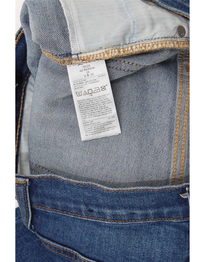 Gap Jean Court Femme IT 42/44 Moyen W28 L26 Bleu Coton