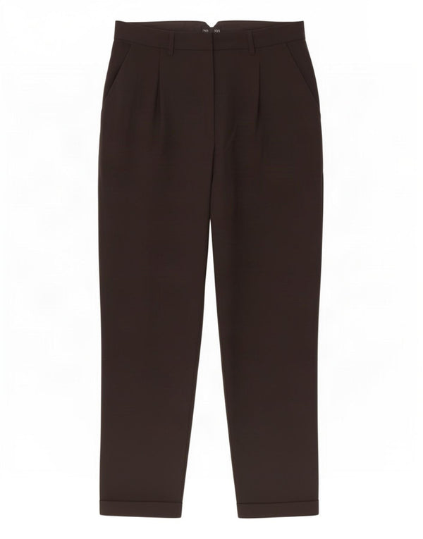 Topshop Pantalon Chino Fuselé Femme UK 12 Moyen W30 L26 Noir Polyester