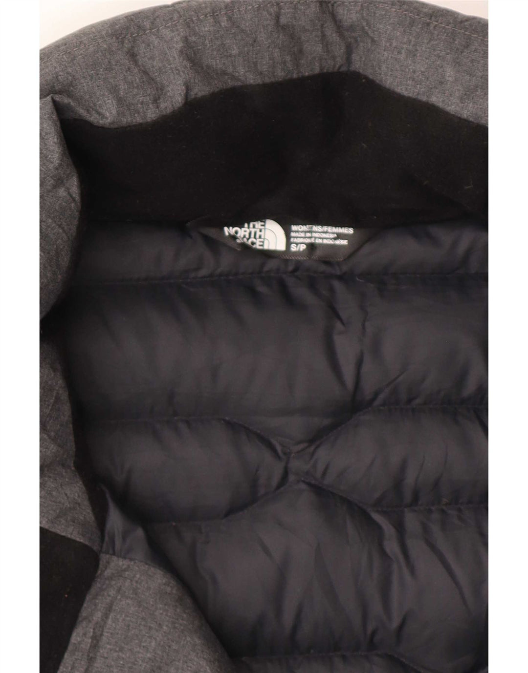 The North Face Manteau rembourré pour femme UK 10 Petit nylon gris