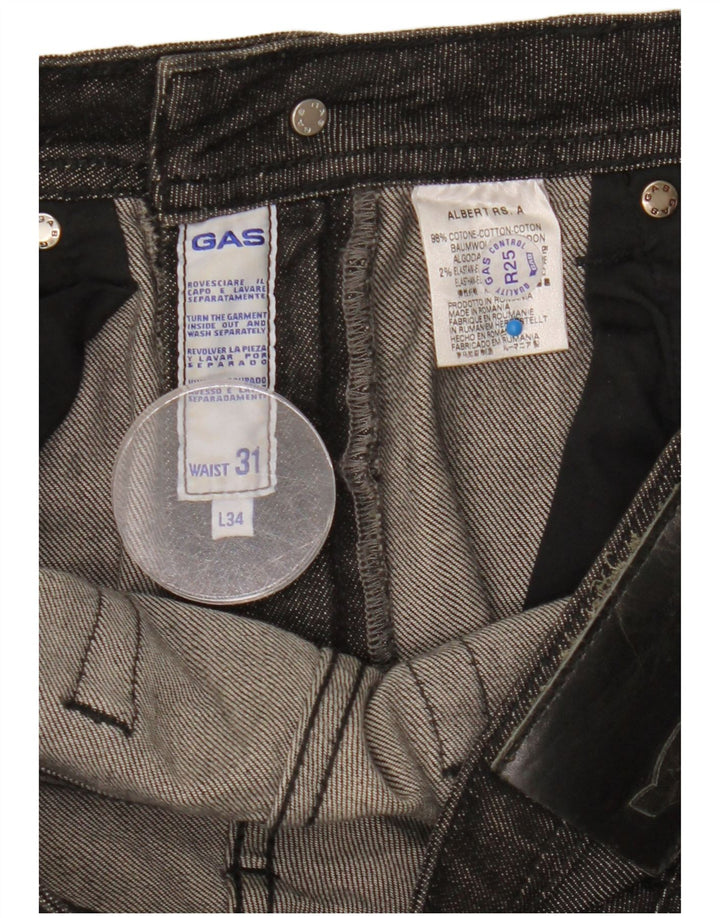 Gas Jean Droit Femme W31 L26 Noir Coton