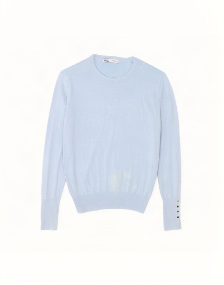 Zara Pull col bateau pour femme UK 16 Large Bleu