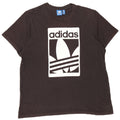 ADIDAS Mens Graphic T-Shirt Top Large Black Cotton