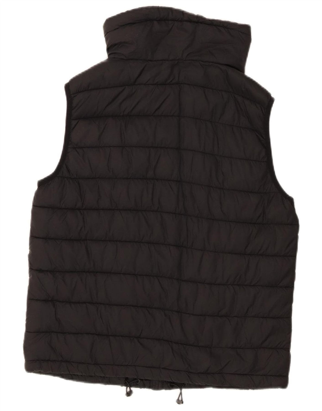 Zara Femme Gilet Rembourré UK 14 Moyen Noir Nylon