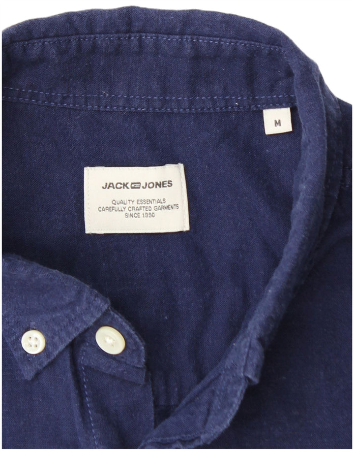 JACK & JONES Chemise à Manches Courtes Homme Bleu Marine Moyen