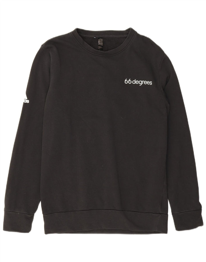 Adidas Sweat-shirt graphique pour homme Petit coton noir