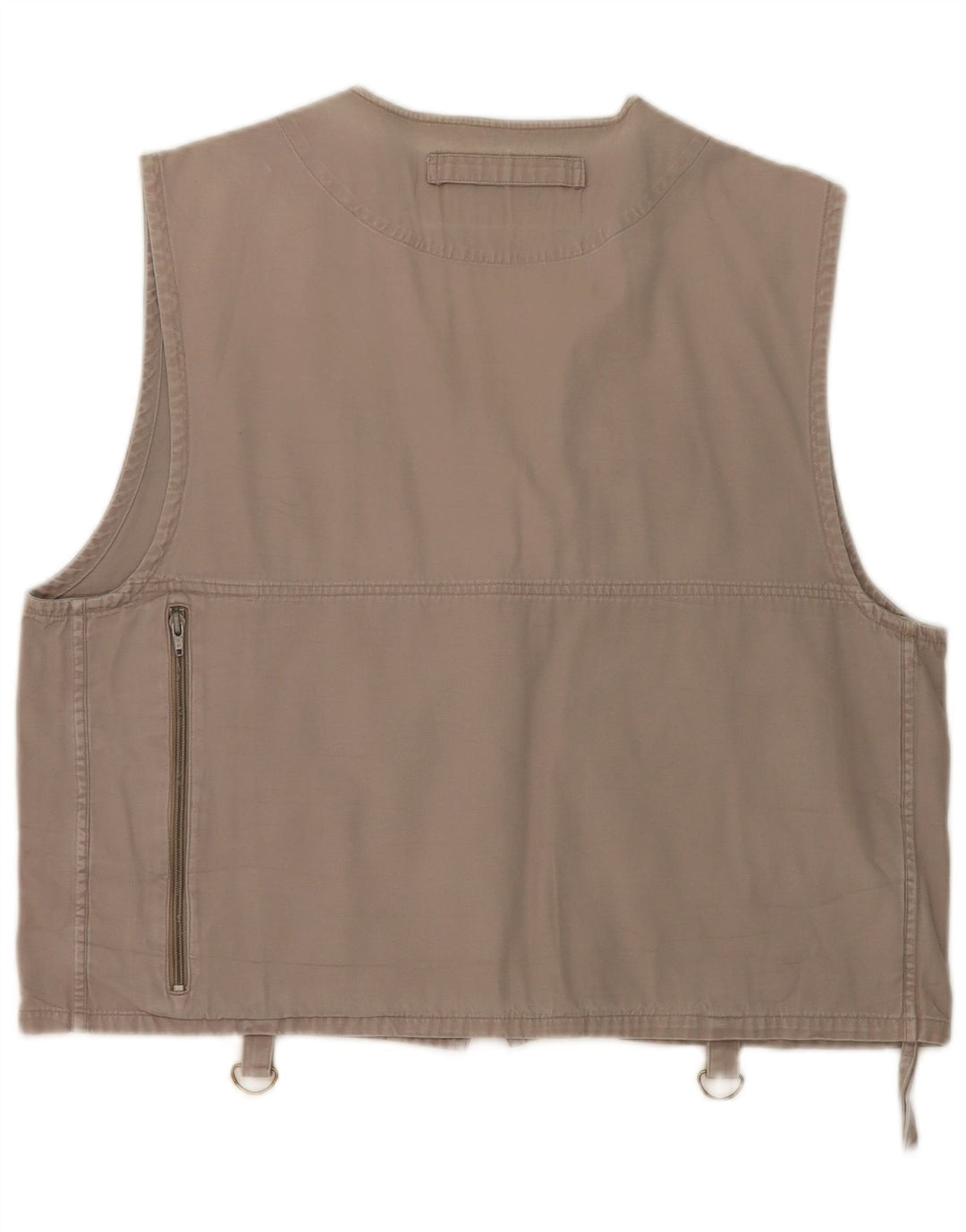 vintage Mens Utility Gilet UK 38 Gris Moyen