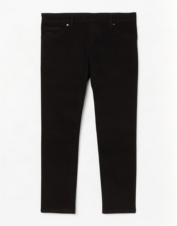 Marks & Spencer Jean slim court pour femme UK 12 Medium W30 L26 Coton noir