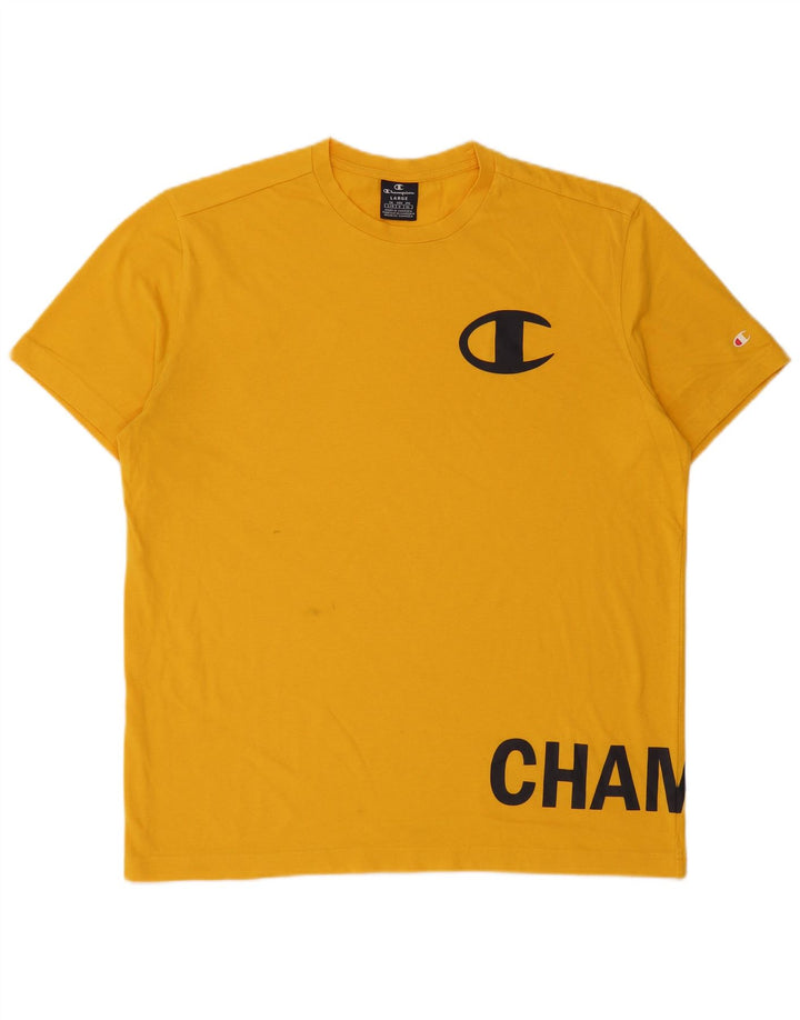 Champion T-Shirt Graphique Homme Grand Jaune