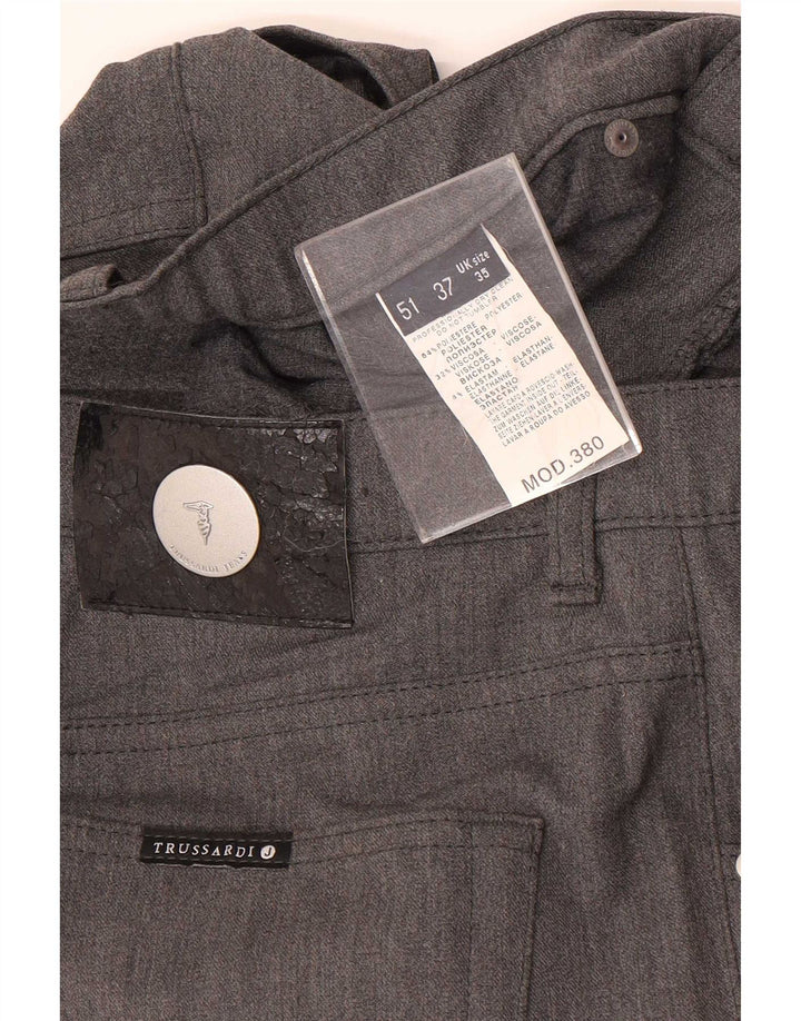 Trussardi Pantalon décontracté droit W35 L32 Gris Polyester