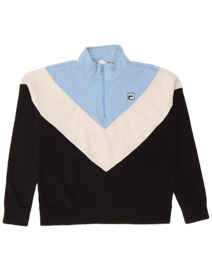 Fila Sweat-shirt pour femme UK 16 Large Multicolore Colourblock