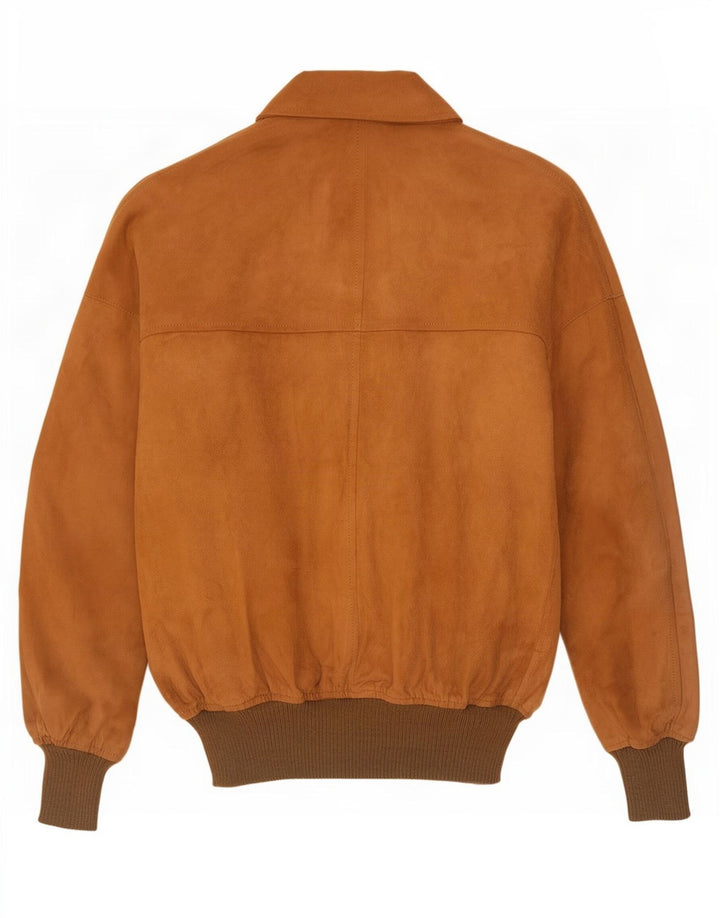 Maren Veste Bomber En Daim Homme IT 50 Grand Cuir Beige