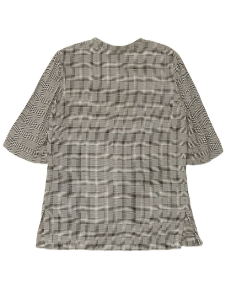 LUISA SPAGNOLI Veste blazer à manches 3/4 pour femme IT 46 Grand carreaux verts