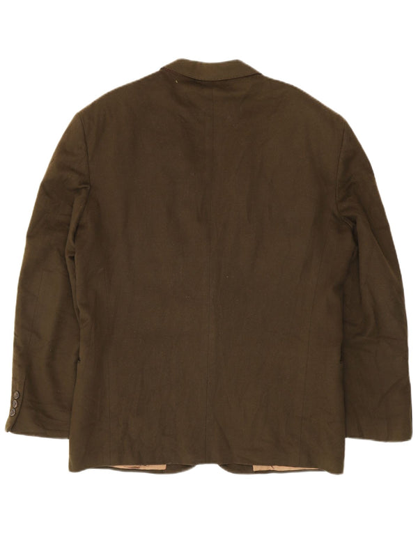 Valentino Veste Blazer 2 Boutons Homme UK 38 Laine Vierge Kaki Moyen