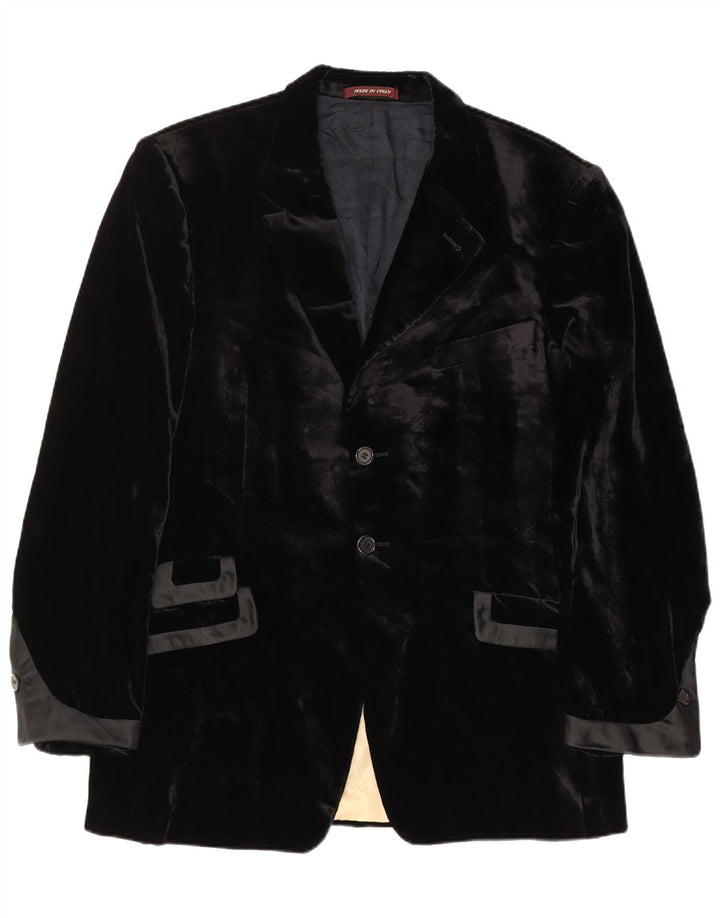 Paul Smith Veste blazer en velours à 2 boutons pour homme UK 44 2XL Noir Viscose