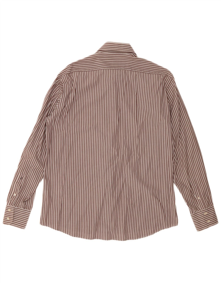 Joop Chemise Homme Taille 41 Grand Coton à Rayures Marron