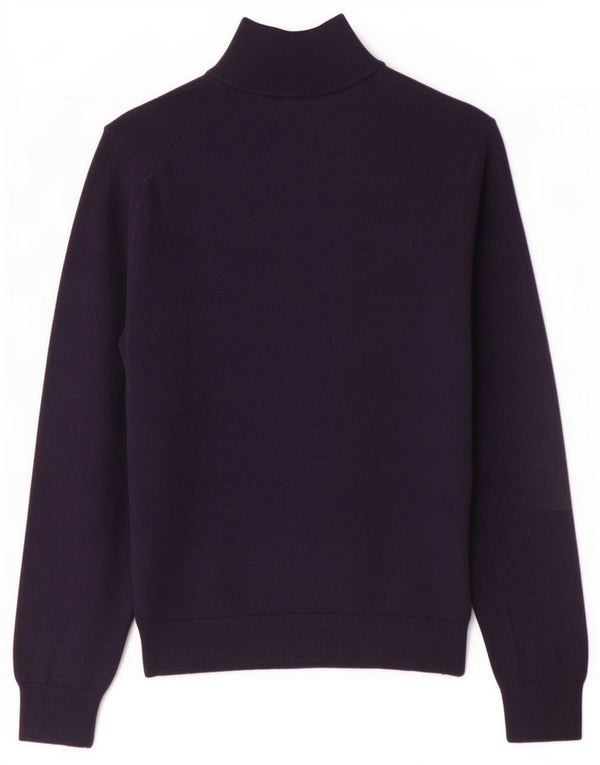 Gant Homme Pull Col Zippé Large Bleu Marine Laine