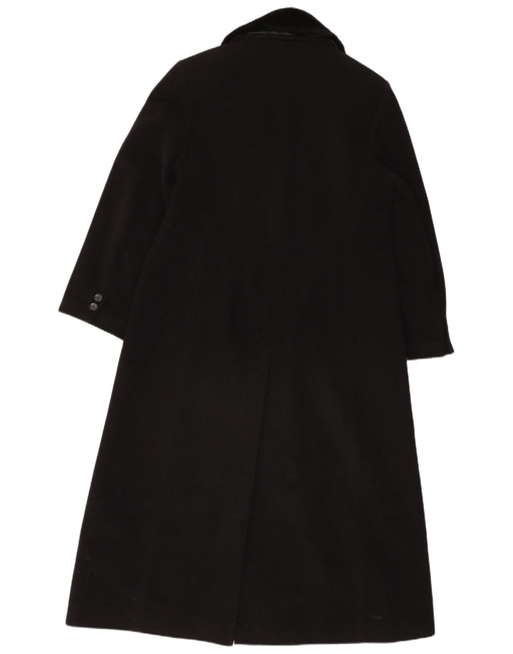 St. Bernard Manteau double boutonnage pour femme UK 14 Grande laine noire