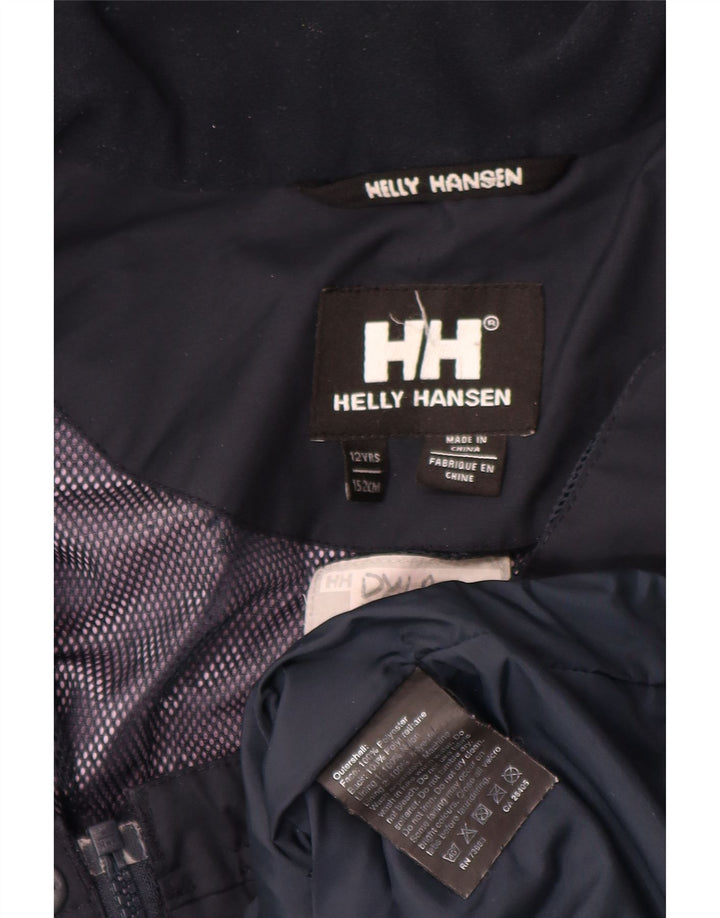 Helly Hansen Veste de pluie à capuche garçon 11-12 ans Bleu marine Polyester