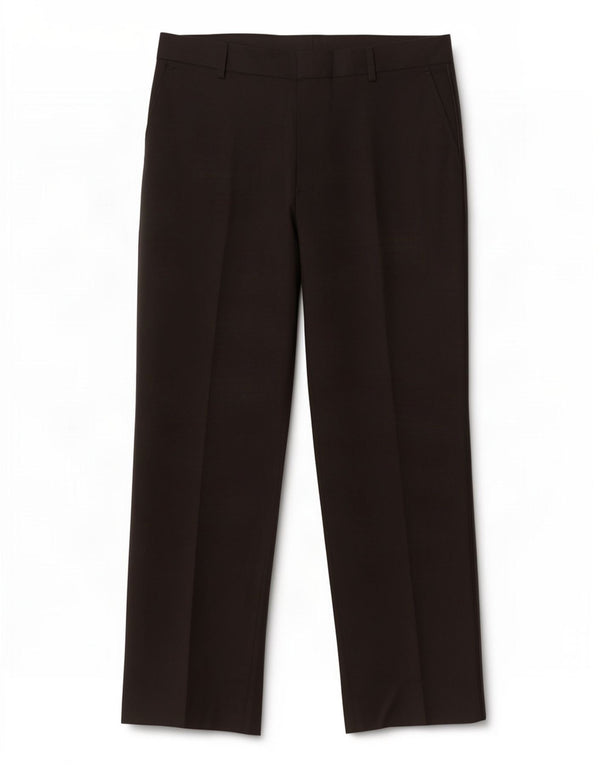 Marks & Spencer Pantalon décontracté droit pour homme W34 L29 Noir Polyester