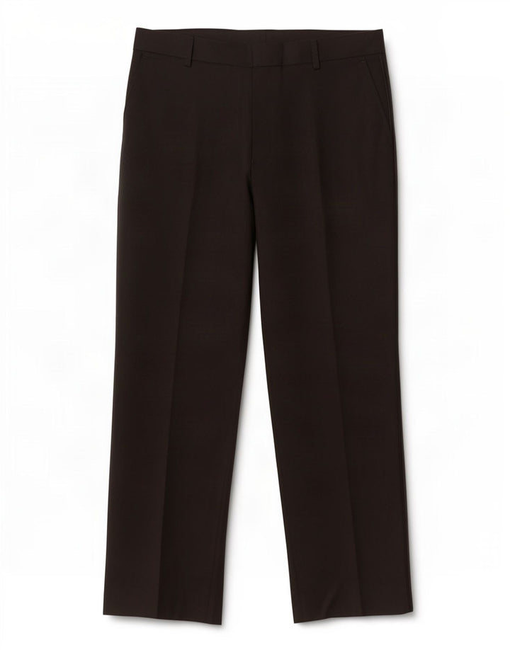 Marks & Spencer Pantalon décontracté droit pour homme W34 L29 Noir Polyester