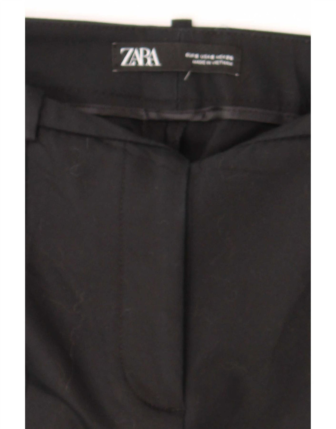 Zara Pantalon de costume slim pour femme Petit W26 L26 Noir