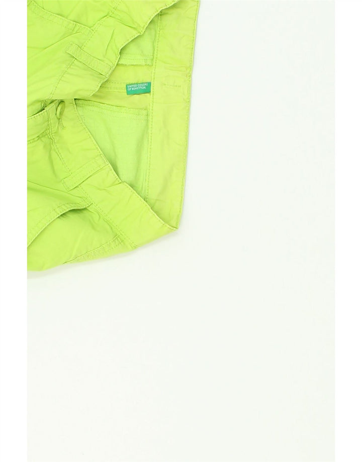 BENETTON Boys Casual Shorts 10-11 Years XL W28 Green Cotton | Vintage Benetton | Thrift | Second-Hand Benetton | Used Clothing | Messina Hembry 