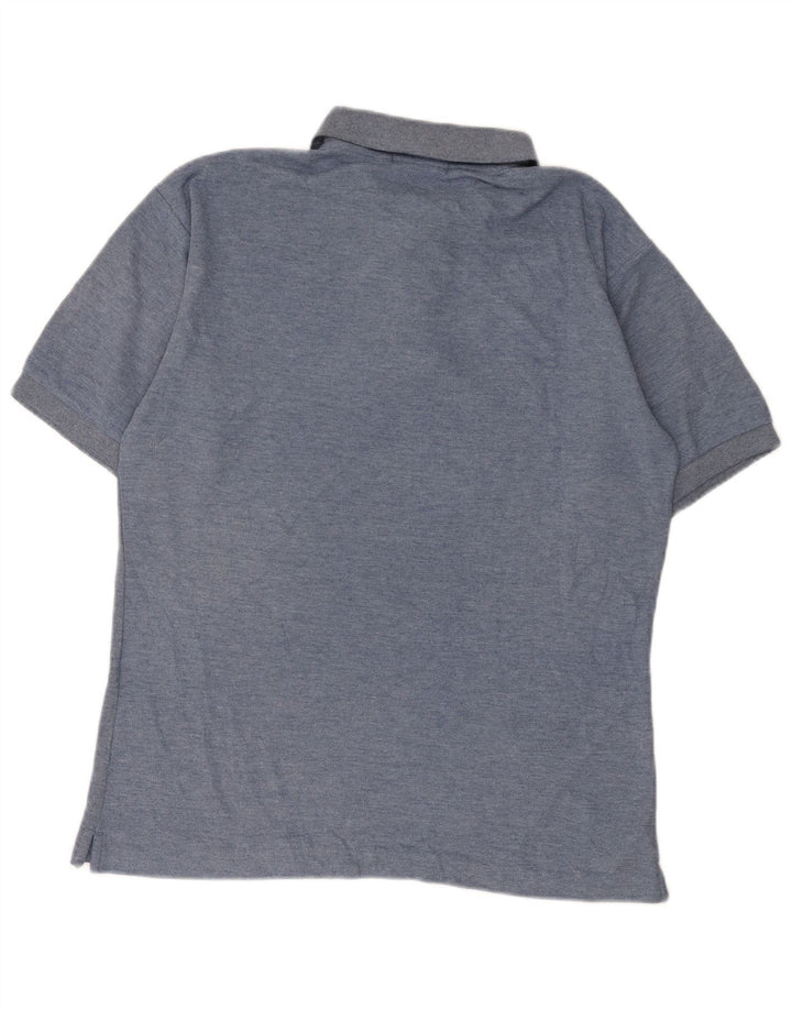 Fila Polo Homme IT 46 Small Bleu Moucheté Coton
