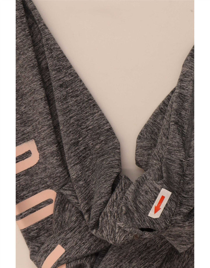Nike Legging graphique pour femme UK 12 Polyester moucheté gris moyen