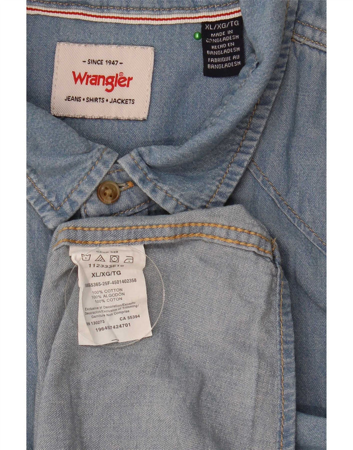 Wrangler Chemise en Jean Homme XL Bleu Coton