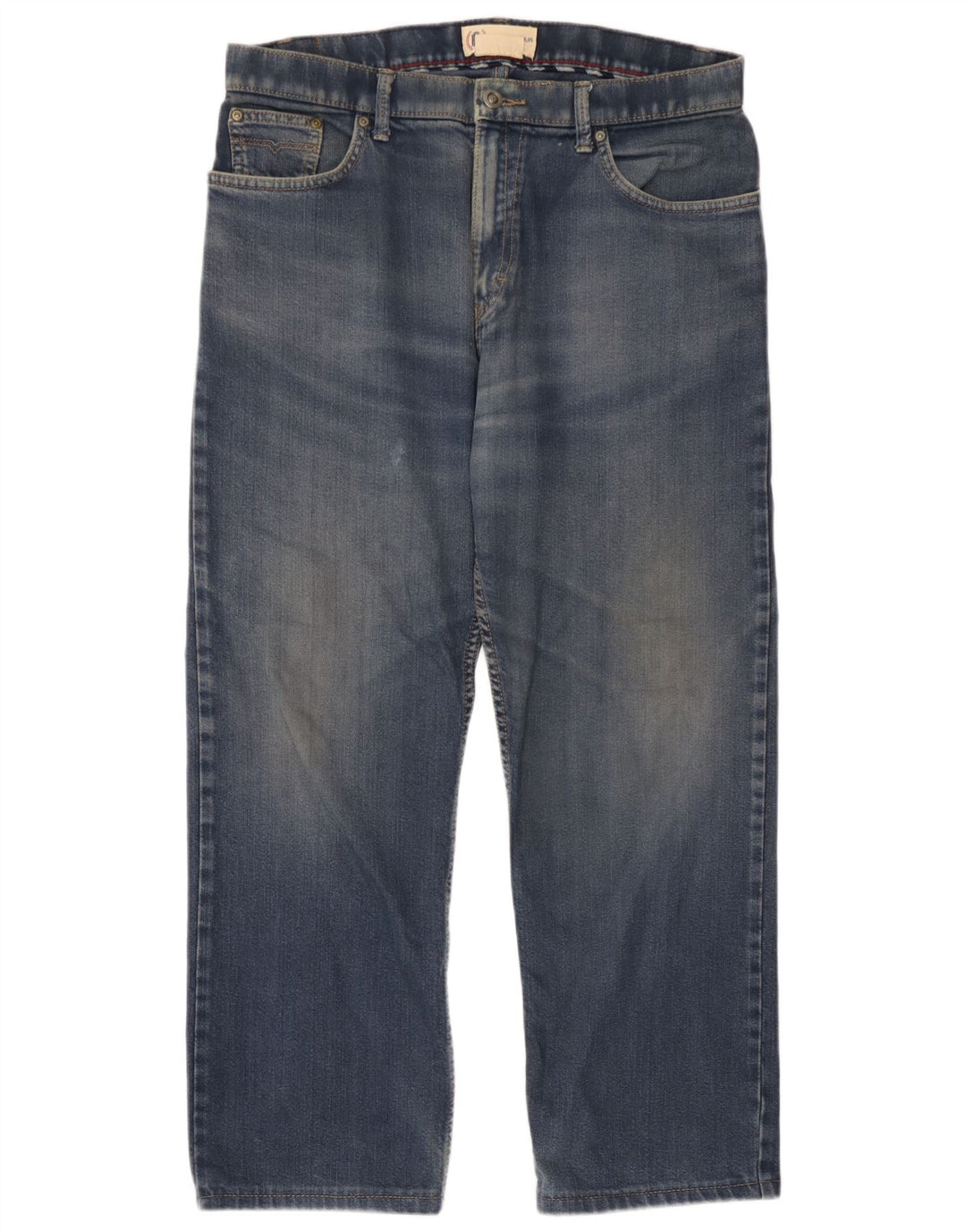 Marks & Spencer Jean droit femme W34 L25 bleu coton