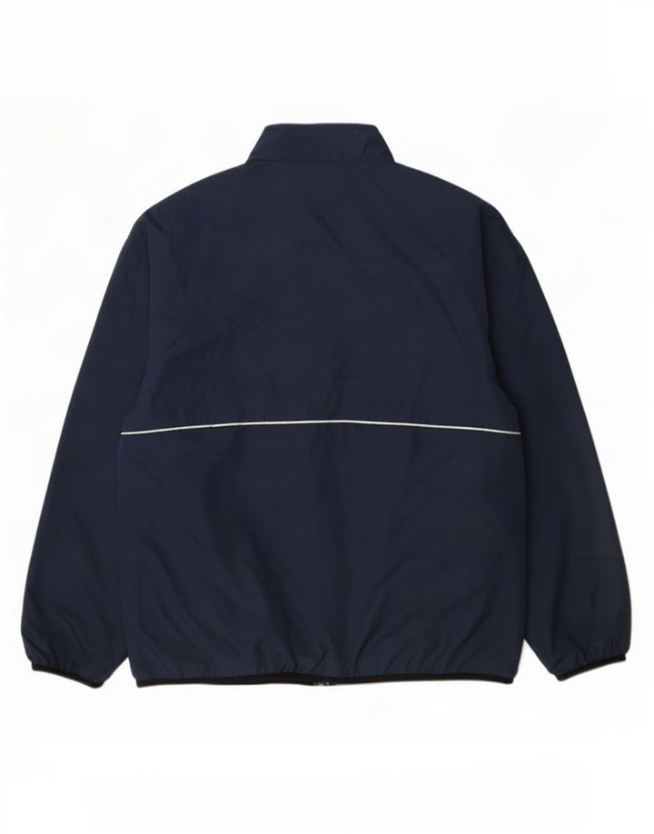 Reebok Veste de Pluie Homme UK 42 XL Bleu Marine Polyester