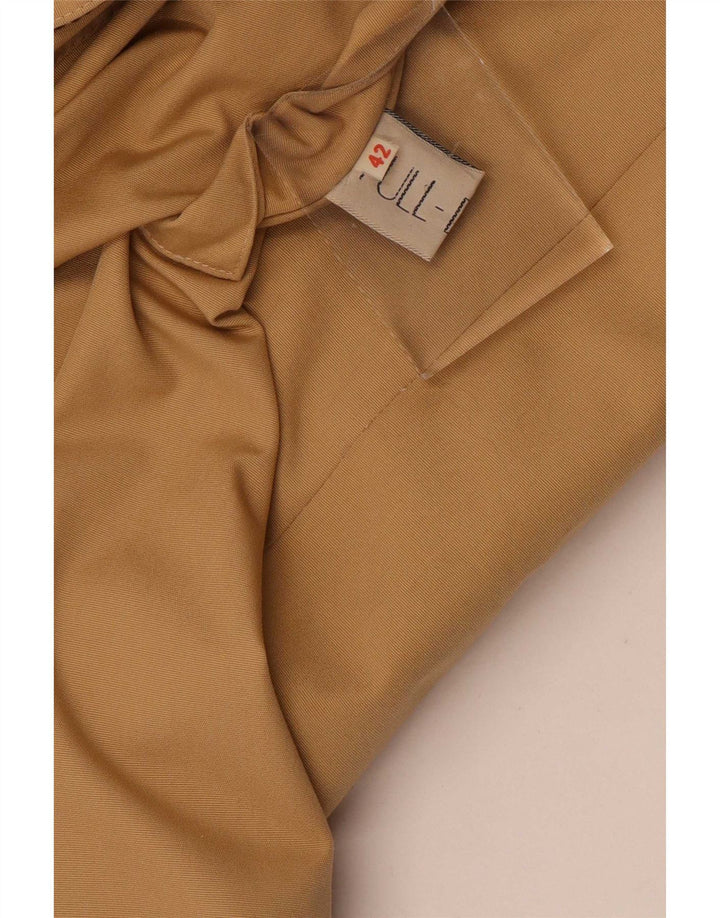 vintage Femme Manteau Réversible IT 42 Beige Moyen