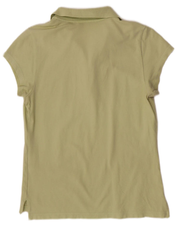 Tommy Hilfiger Polo Femme UK 14 Large Vert Coton