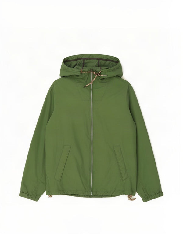 Fat Face Veste de pluie surdimensionnée à capuche pour femme UK 16 Large Vert Coton