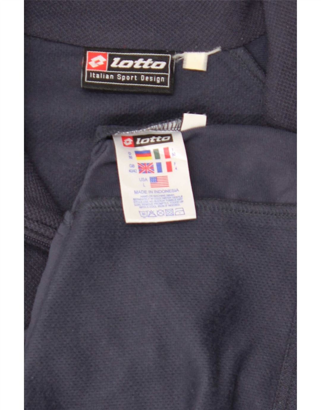 Lotto Veste de survêtement pour homme UK 40/42 Large Bleu marine Polyester